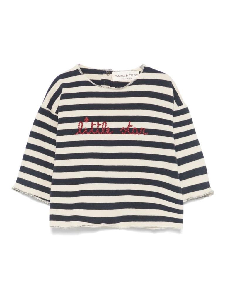 BABE & TESS Blue/white T-shirt Baby Girl
