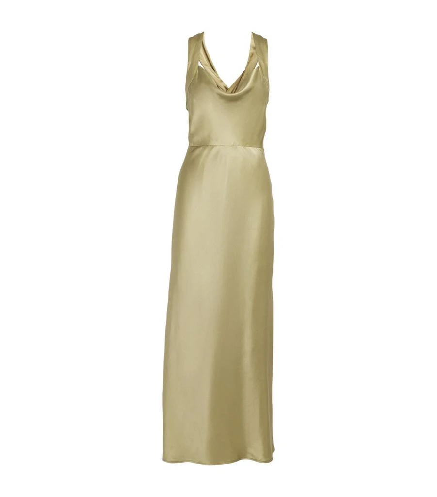 Paige Silk-Blend Marcel Maxi Dress 1