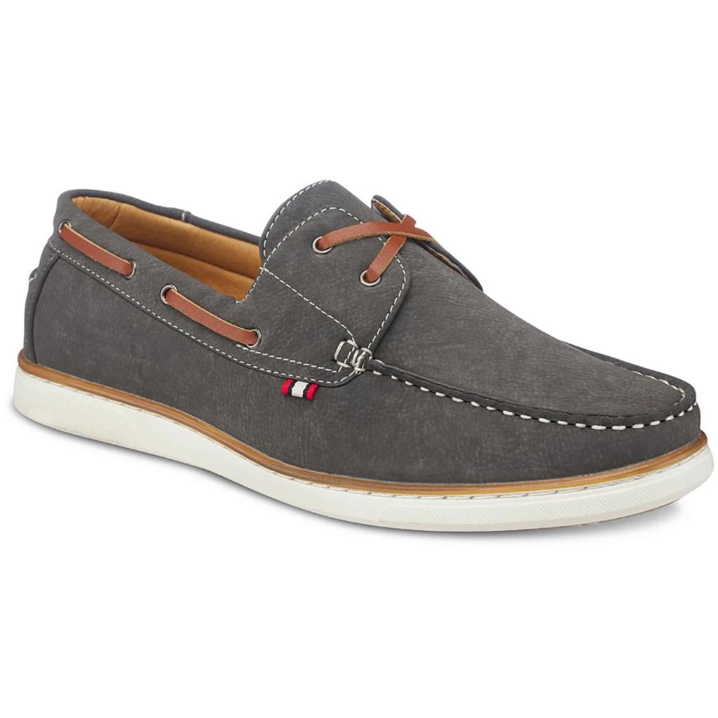 Aston Marc HARBOR Mens Faux Leather Lace up Boat Shoes 2
