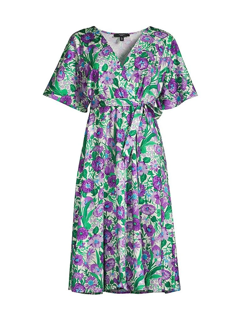 Weekend Max Mara Dizzy Floral Wrap Midi-Dress 1