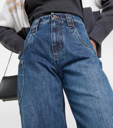 Brunello Cucinelli Mid-rise wide-leg jeans 5