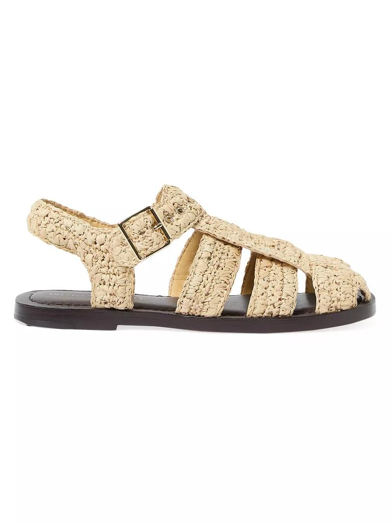 Loeffler Randall Sawyer Raffia Caged Sandals 1