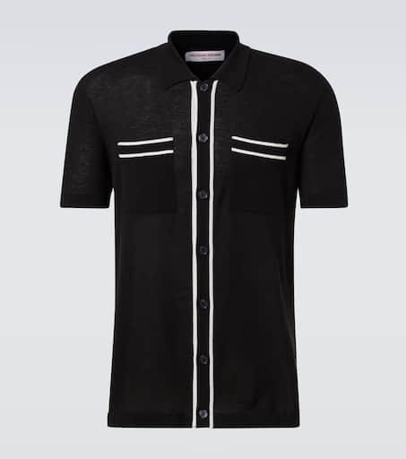 ORLEBAR BROWN Cotton and silk polo shirt