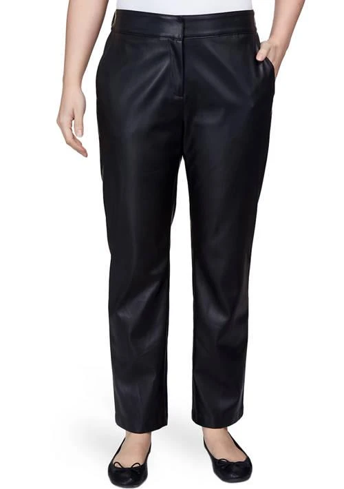 Ruby Rd Rd Petite Faux Leather Pull On Pants 1