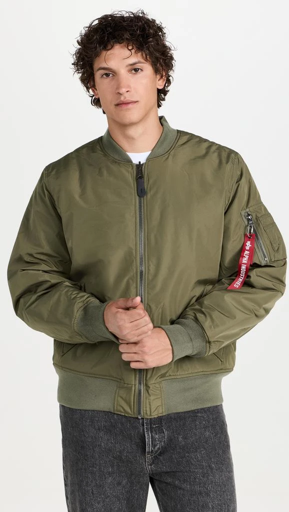 Alpha Industries Reversible Onion Quilted MA-1 Flight Jacket 6