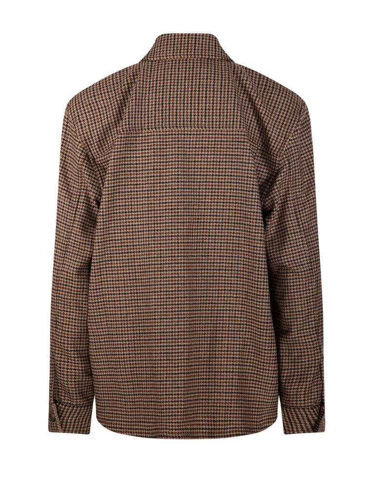 Yves Saint Laurent Saint Laurent Logo Embroidered Button-Up Overshirt 2