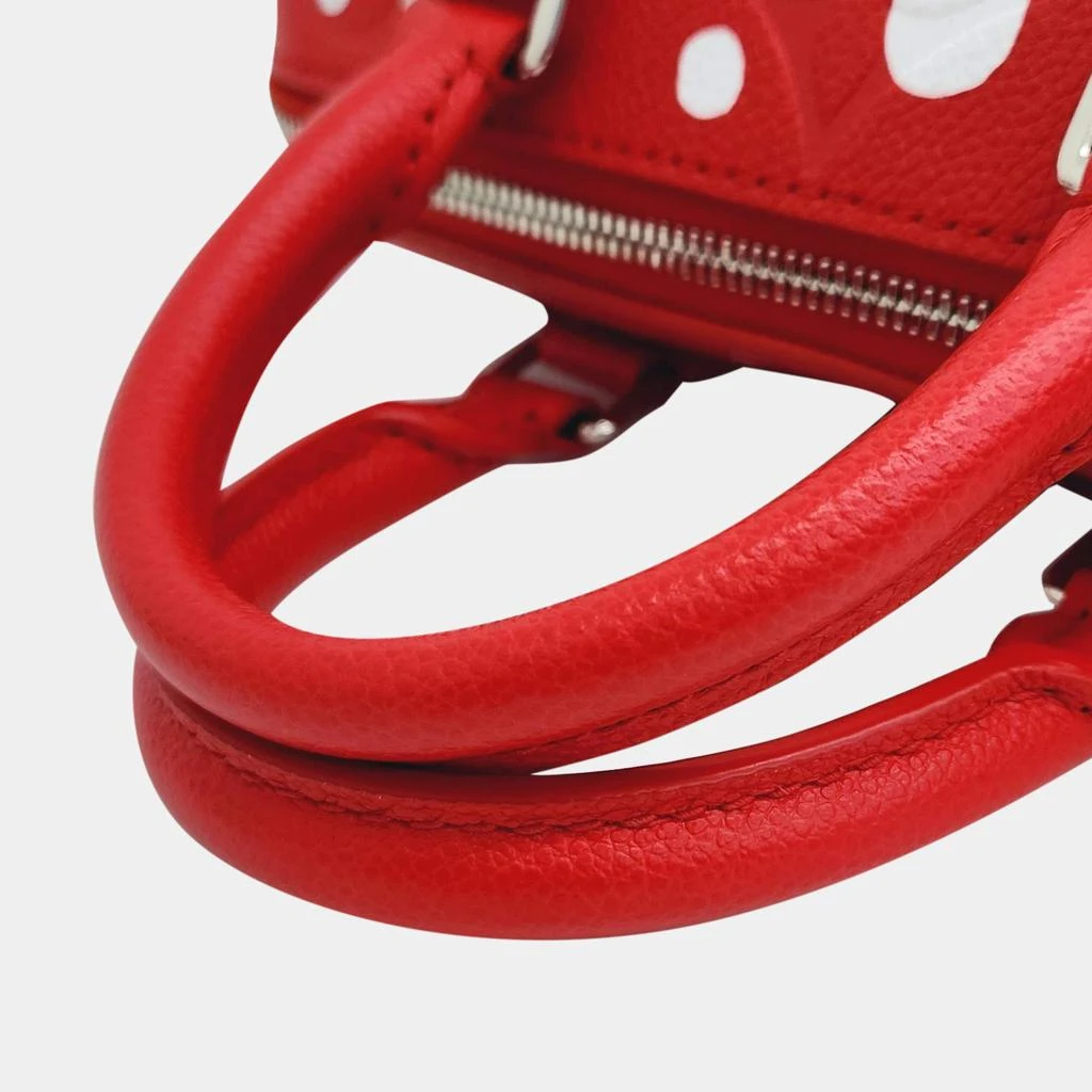 Louis Vuitton Louis Vuitton Red Leather Yayoi Kusama Speedy 20 Satchel 5