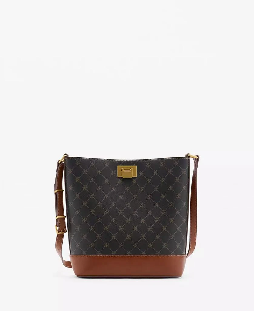Mango Women's Metallic Detail Shopper Bag 1