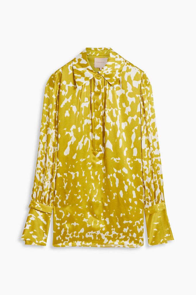 ROKSANDA Printed silk-satin top