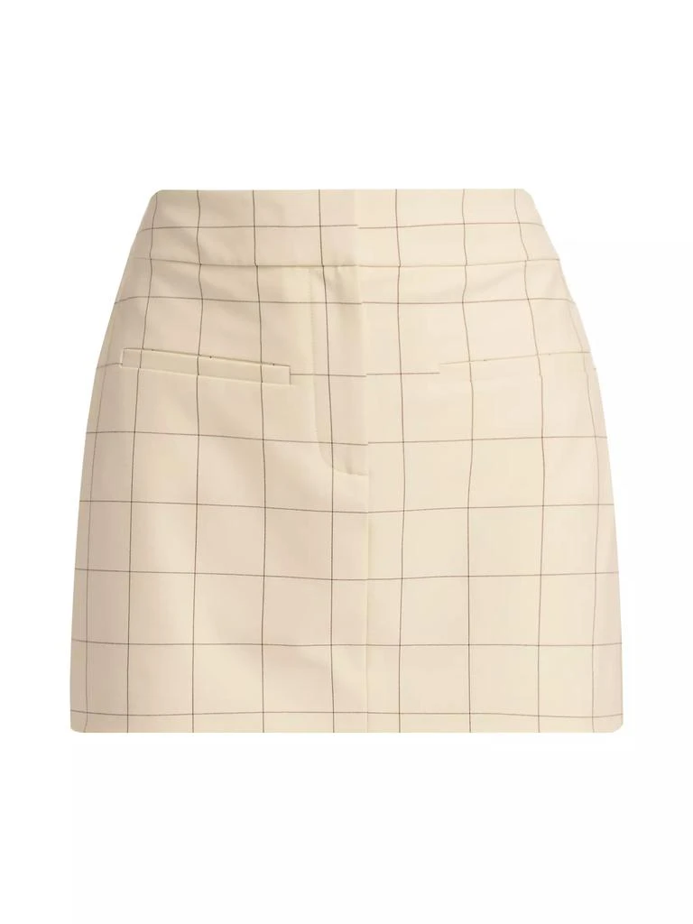 VERONICA BEARD Elara Grid Miniskirt 1