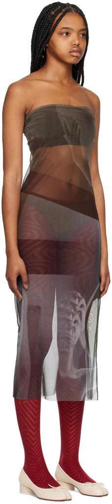 ELLISS Khaki Submerge Maxi Dress