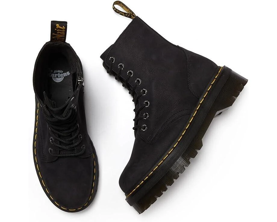 Dr. Martens Jadon III Boots Unisex US M9/W10 Charcoal Gray Leather Shoes FZP235 (Charcoal Gray,Men's 9, Women's 10) 4