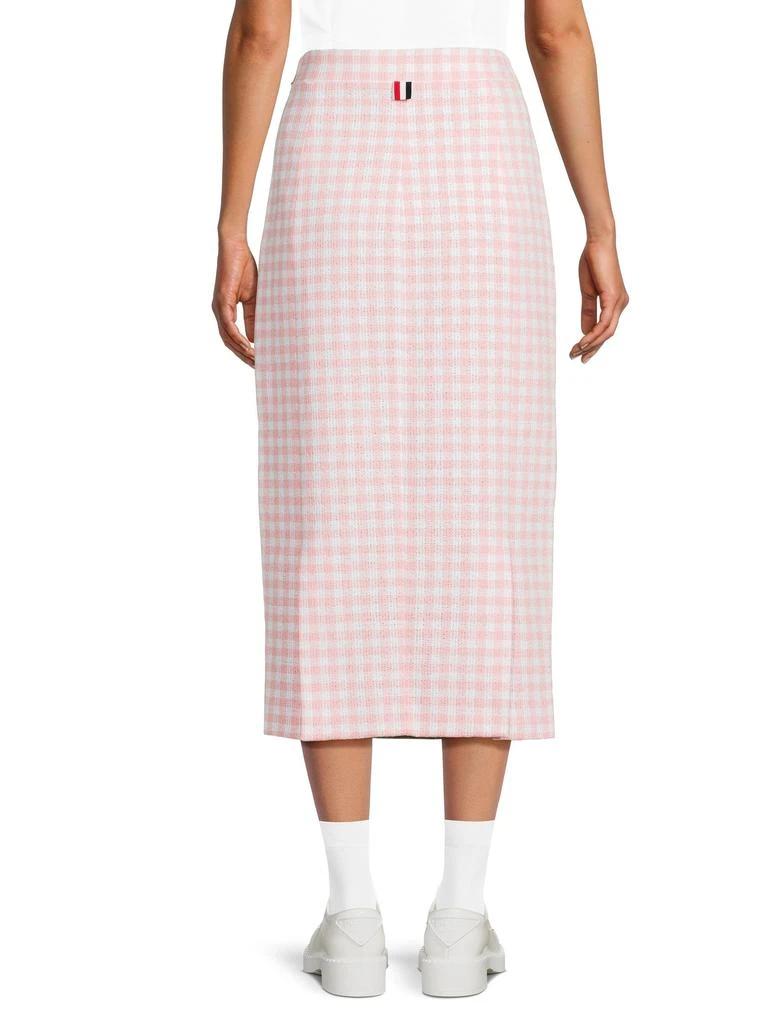 Thom Browne Checked Midi Skirt 2
