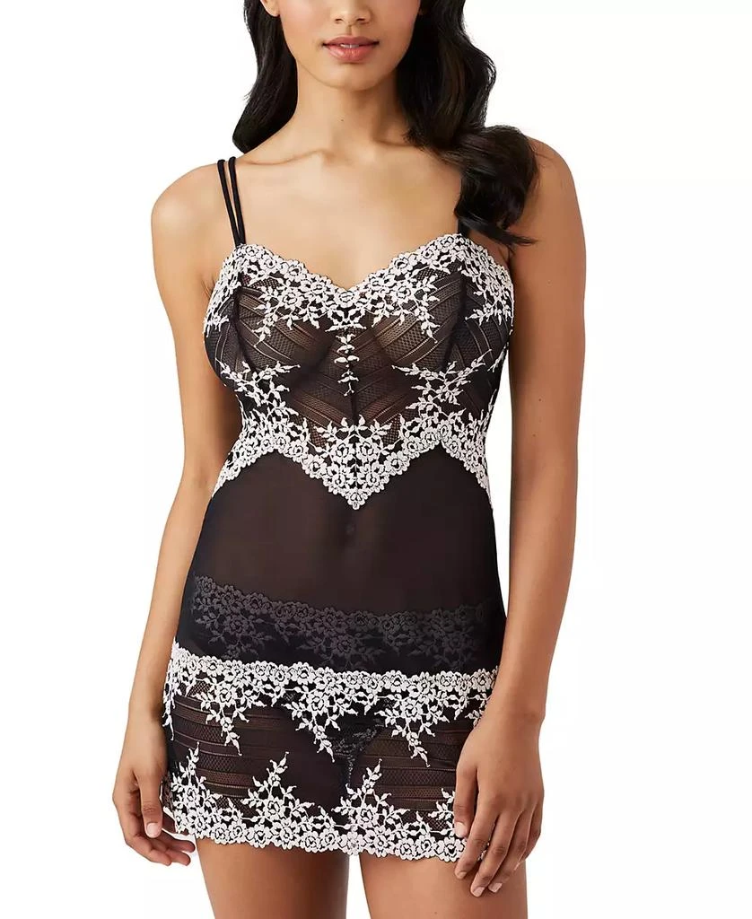 Wacoal Women
s Embrace Lace Sheer Chemise Lingerie Nightgown 814191 3