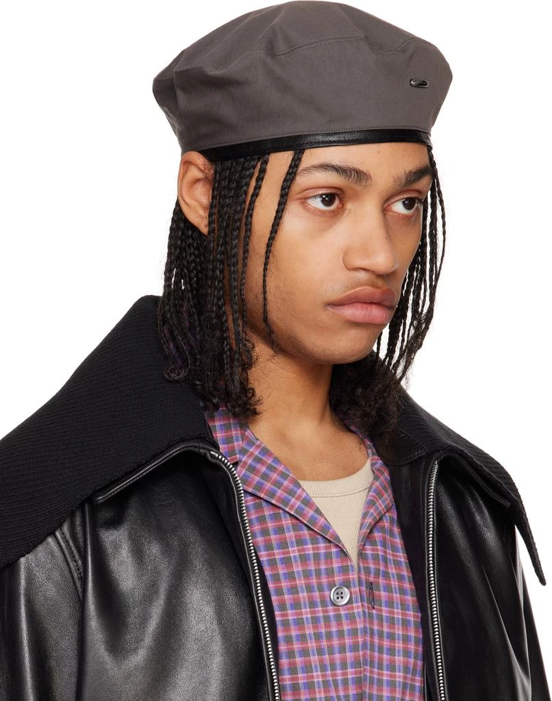 Our Legacy Gray Nylon Beret 2