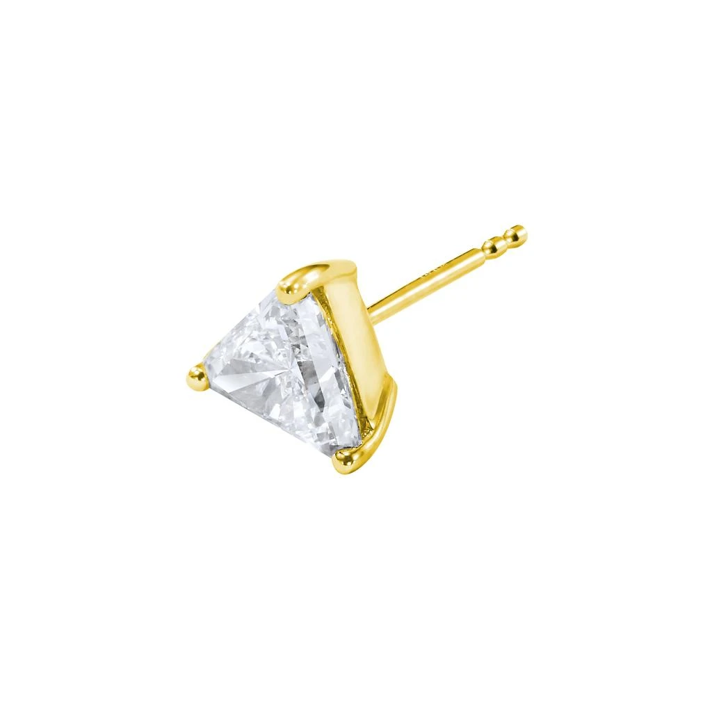 Ame Âme Trio 18K Yellow Gold, Lab-Grown Diamond 1.00ct. Single Stone Stud Earring 2