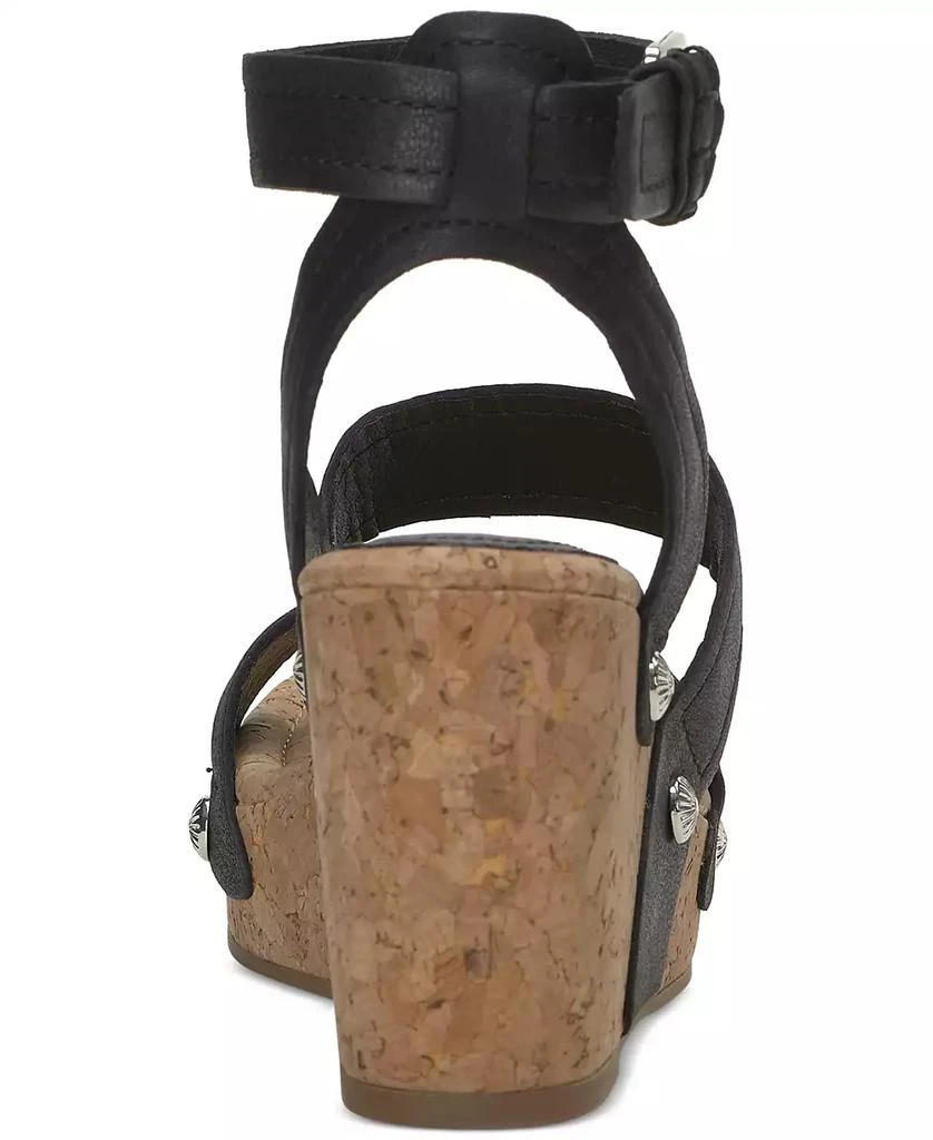 Lucky Brand Women's Valintina Strappy Platform Wedge Sandals 7