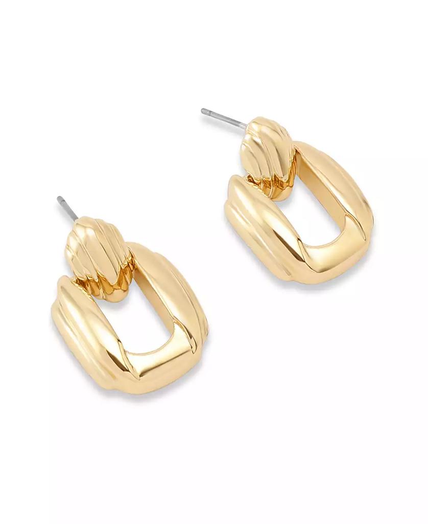 Robert Lee Morris Ribbed Doorknocker Earrings