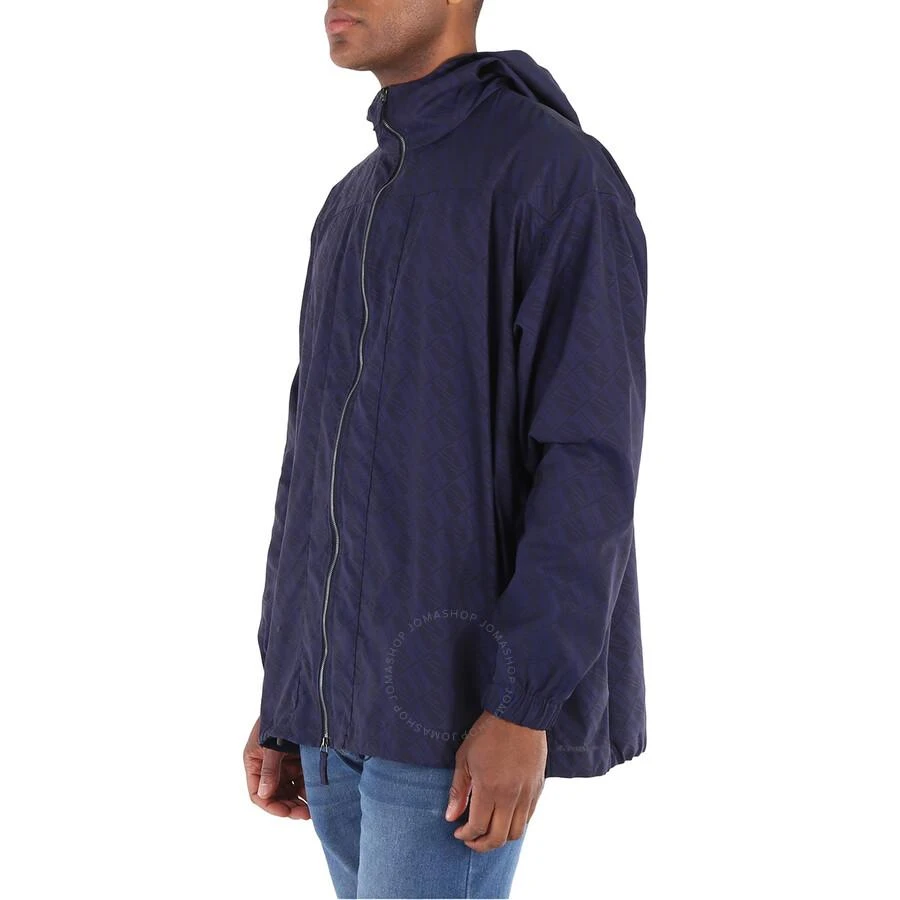 Emporio Armani Men's Blue Camouflage Hooded Jacket 3