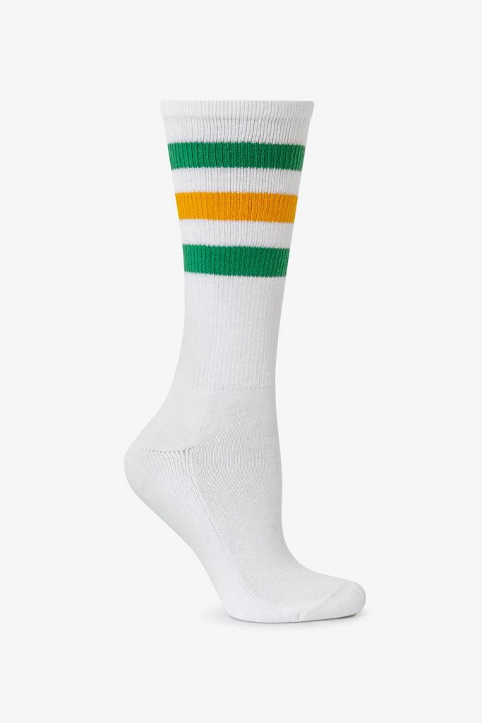 Los Angeles Apparel CALFSOCK - Unisex 3-Stripe Calf Sock 25