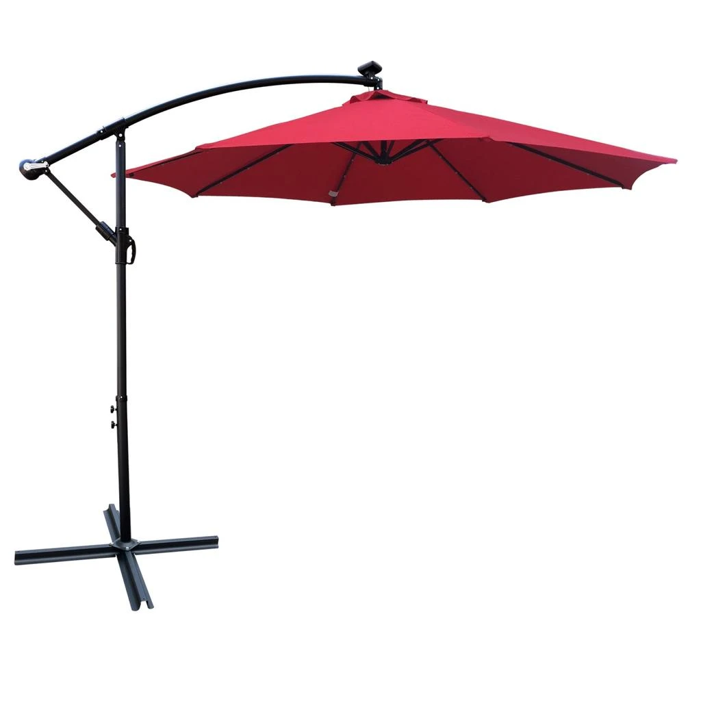 Streamdale Furniture Streamdale 10
 Solar LED Patio Umbrella with Crank 6