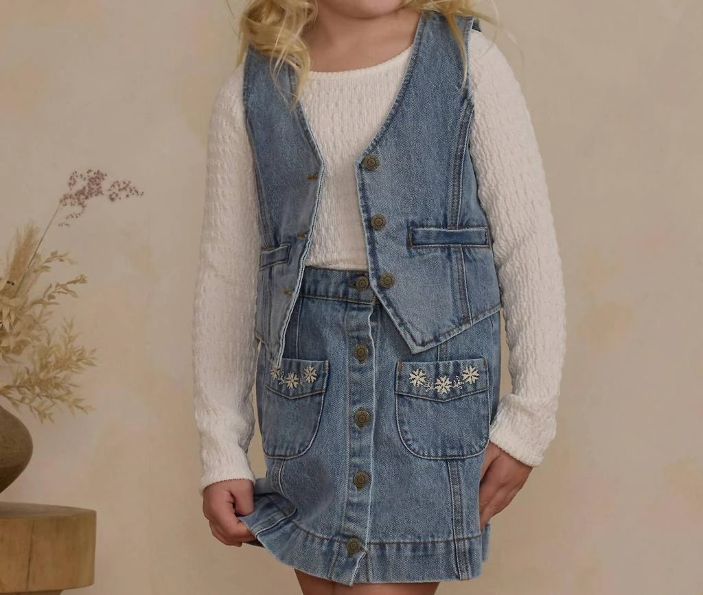 Rylee + Cru Rylee + Cru - Girls
 Denim Vest 3