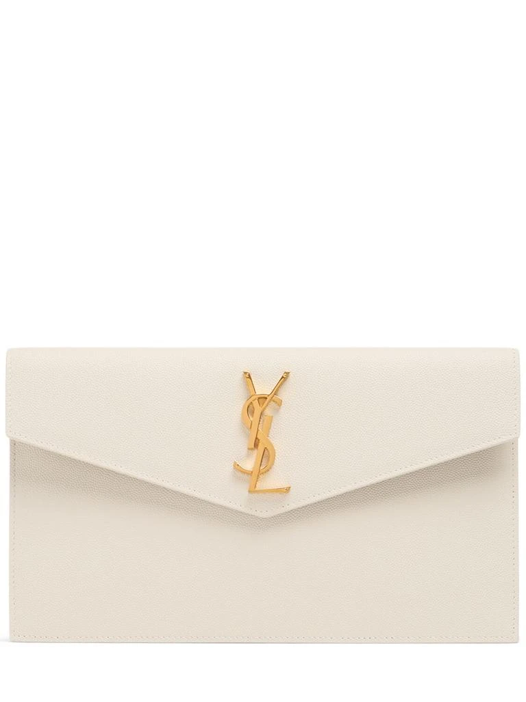 Yves Saint Laurent Uptown Leather Envelope Clutch 1