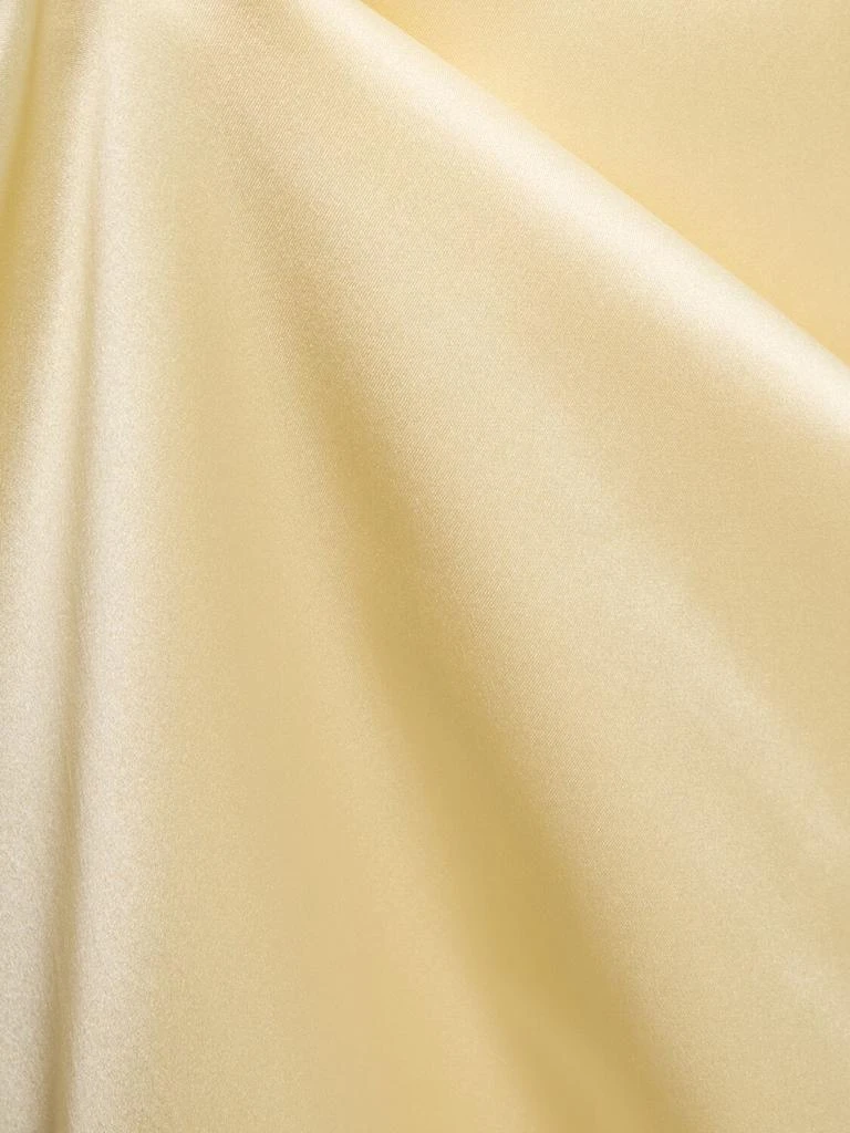Esse Studios Rio Cowl Satin & Organza Plunge Dress 4