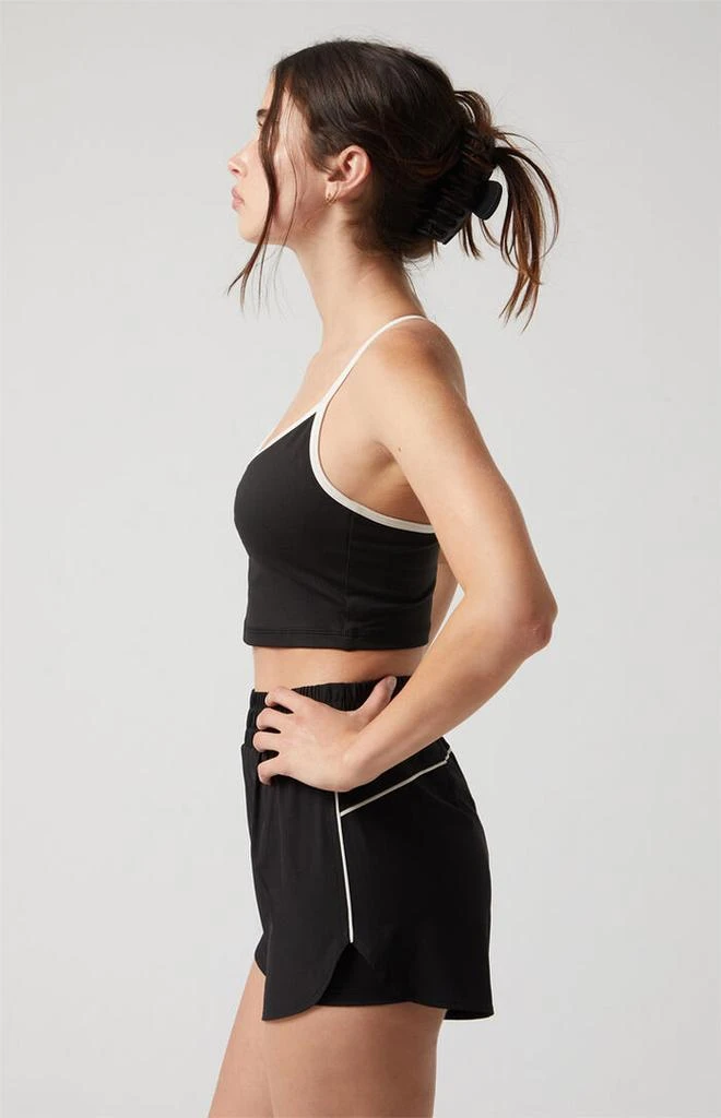 PAC 1980 PAC WHISPER Active Black Charlie X-Back V-Neck Sports Bra 4