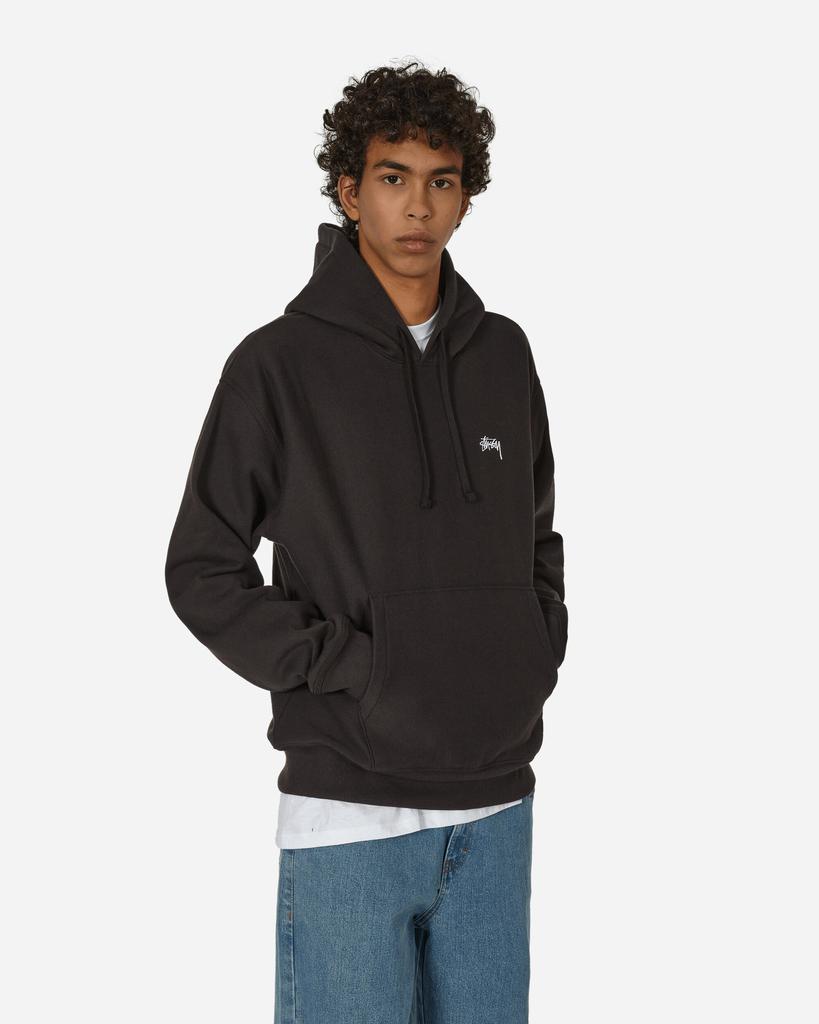 Stüssy Stock Logo Hoodie Washed Black