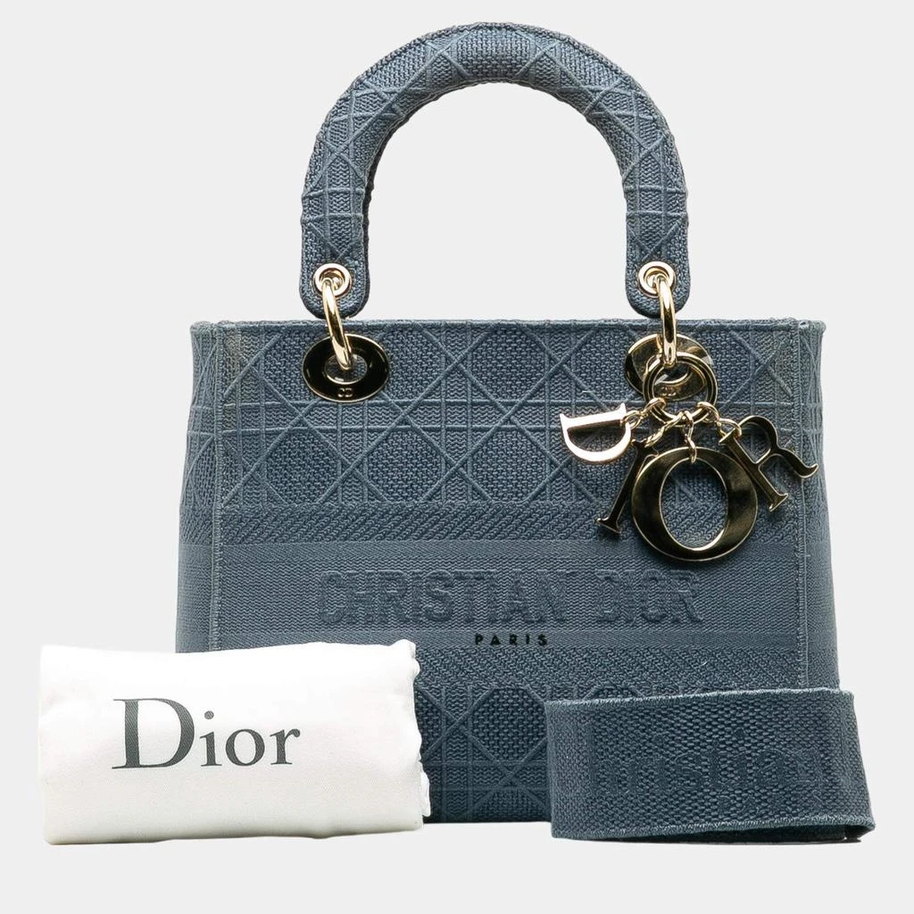 Dior Dior Blue Medium Cannage Lady D-Lite 8