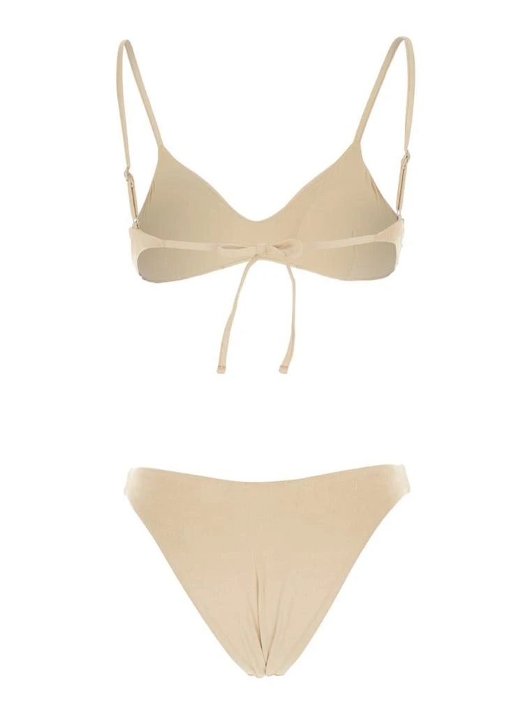 Venuja Beige Sequin Bikini In Tech Fabrich Stretch Woman 2