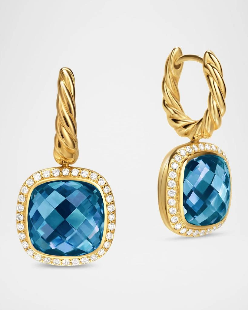 David Yurman Albion Drop Earrings with Gemstones and Diamonds in 18K Gold 3