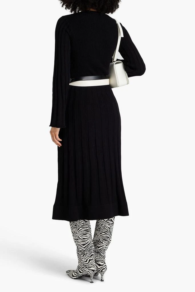 3.1 Phillip Lim Ribbed wool and cotton-blend midi skirt 3