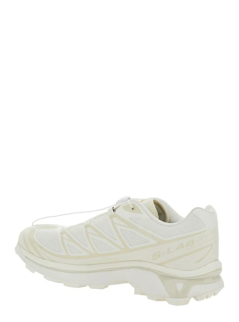Salomon 'Xt-6 S/Lab' White Sneakers With Drawstring In Mesh And Tech Fabric 3