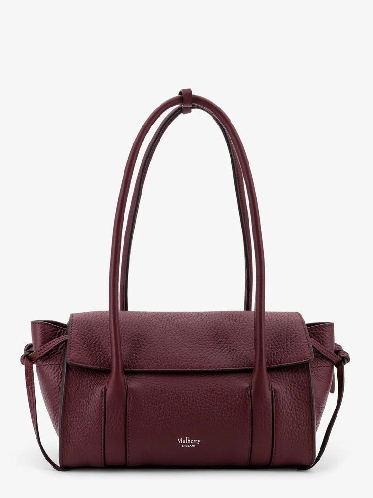 Mulberry Leathershoulder bag with logo 1