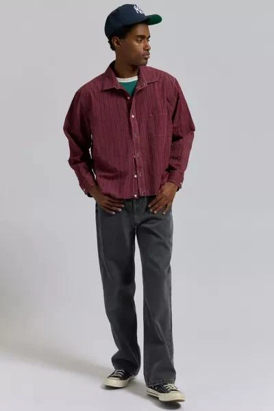 Urban Renewal ReMADE By UO Overdyed Wash Check Cropped Shirt 4