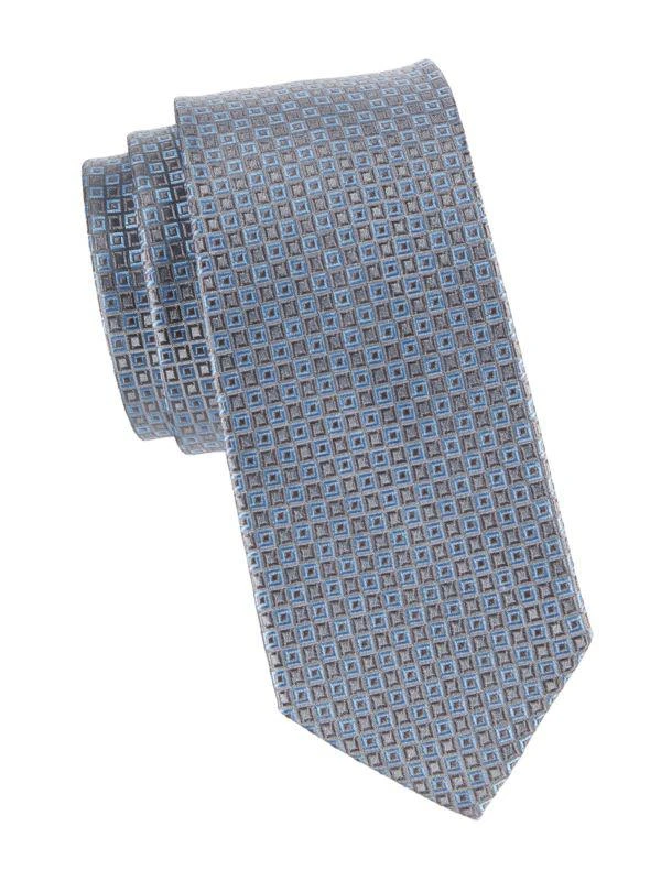 Saks Fifth Avenue Pattern Silk Tie 1