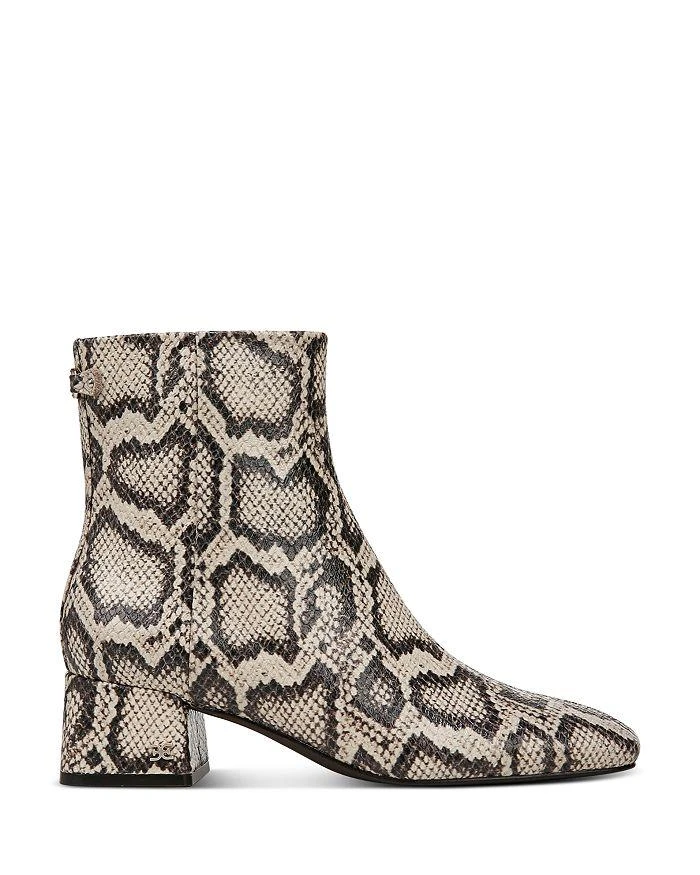 Sam Edelman Women's Paige 2 Square Toe Printed Block Heel Ankle Booties 2
