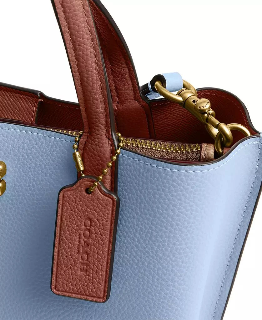 Coach Polished Pebble Leather Willow Tote 24 with Convertible Straps 7