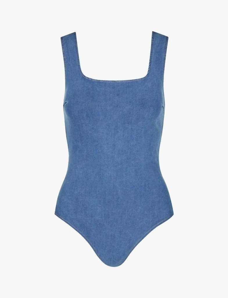 Commando Commando - Do It All Denim Squareneck Bodysuit 3