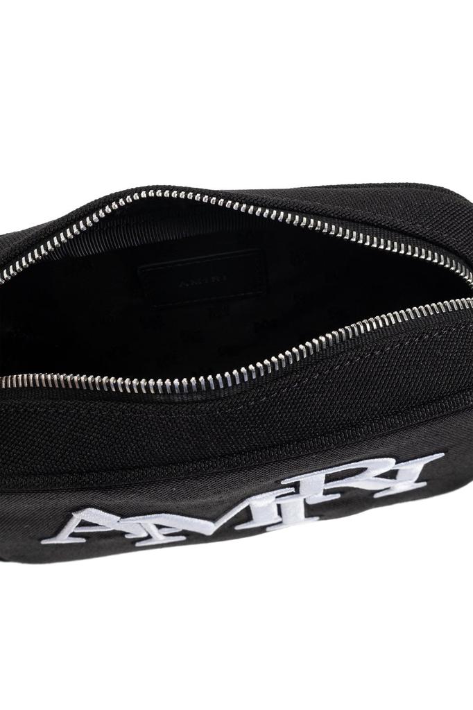 Shop Amiri Logo Embroidered Staggered Messenger Bag on Sale