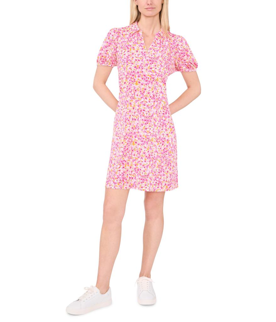 CeCe Printed Polo Knit Dress