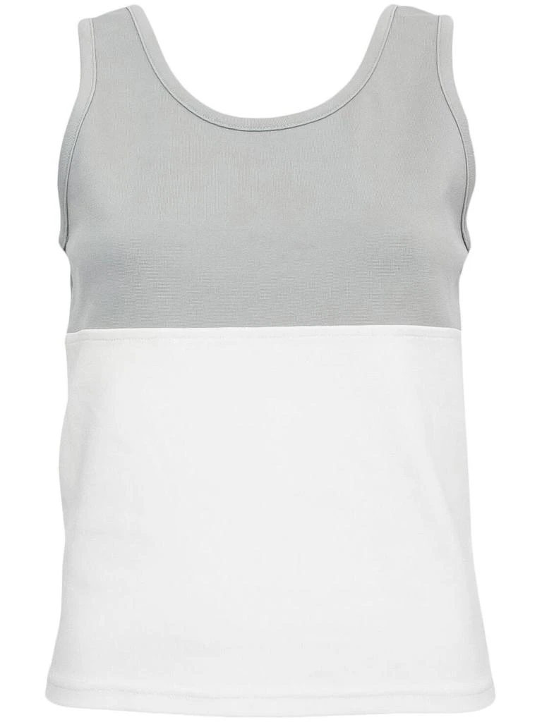 Chanel Pre-Owned 2001-2002 Sports logo patch tank - women -  -  - White 1