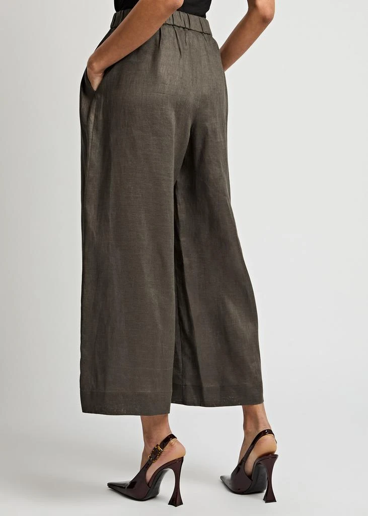 Max Mara Minnie cropped linen trousers 3