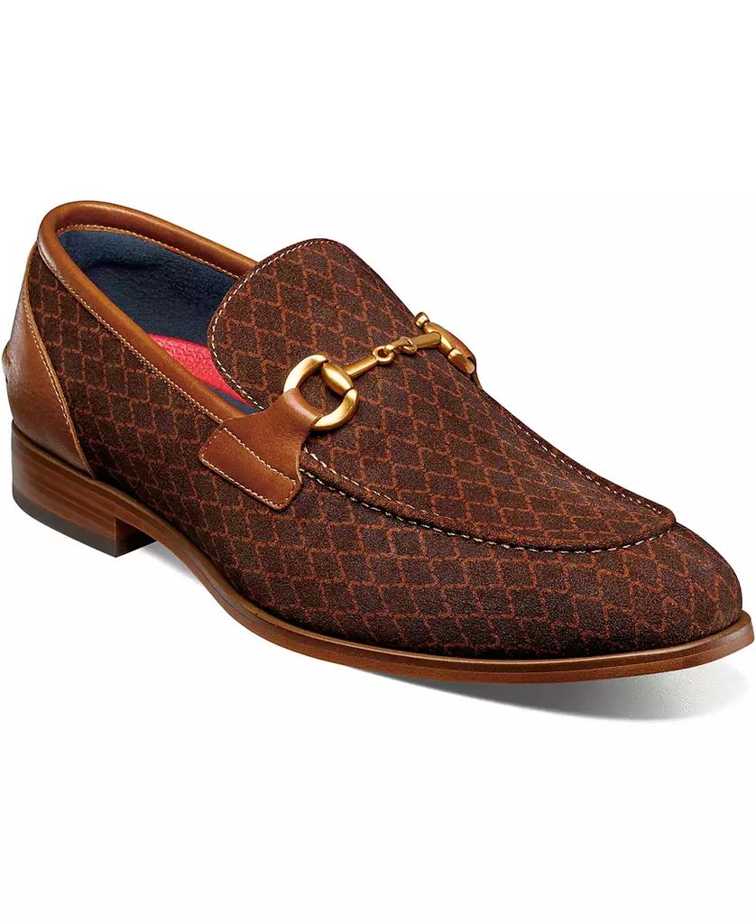 Stacy Adams Men's Brinkley Moc Toe Metal Bit Slip On Shoe