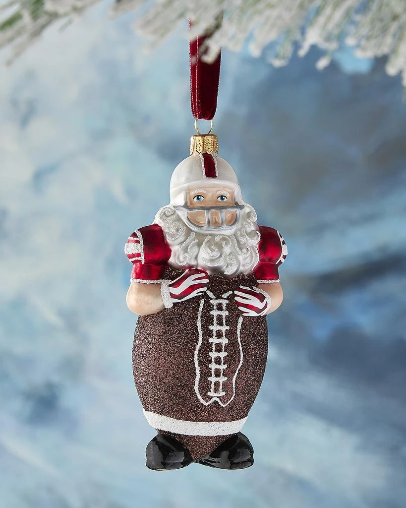 Neiman Marcus Football Santa Christmas Ornament 1