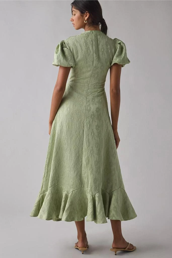 slim fit dress slacks Olive Green Tiered Midi Dress – Boss Boutique