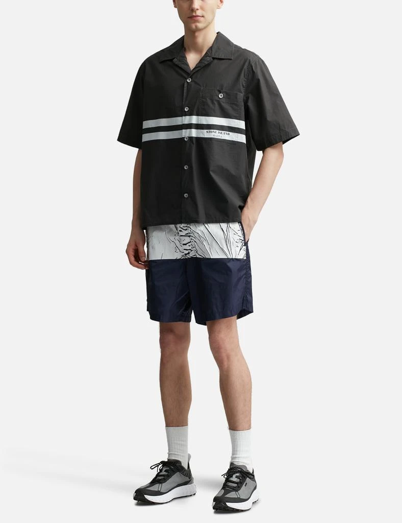Stone Island Marina Plated Cotton Canvas Overshirt 5
