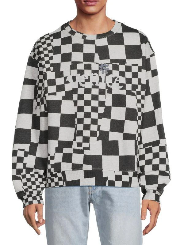 ERL Venice Checked Cotton Sweater 3